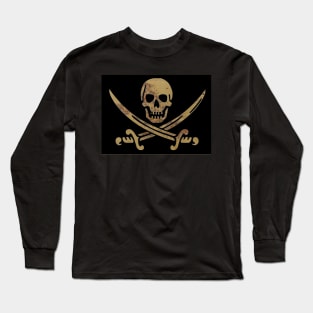 Jolly Roger Map Art Long Sleeve T-Shirt